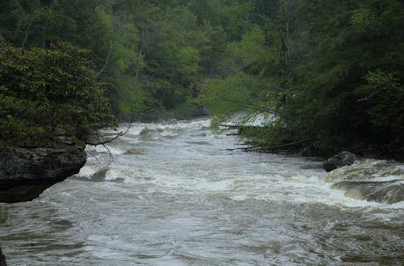 Standing waves in Youghiogheny river.