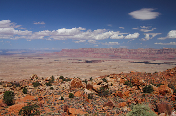 View from Highway 89 over Marble Canyon towards Vermillion Cliffs
