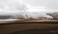 Myvatn geothermal area, from overlook