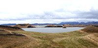 Pseudocraters in lake, Myvatn