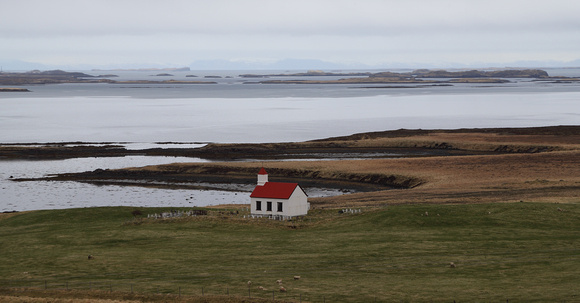 Lonely country church, east of Stykkisholmur