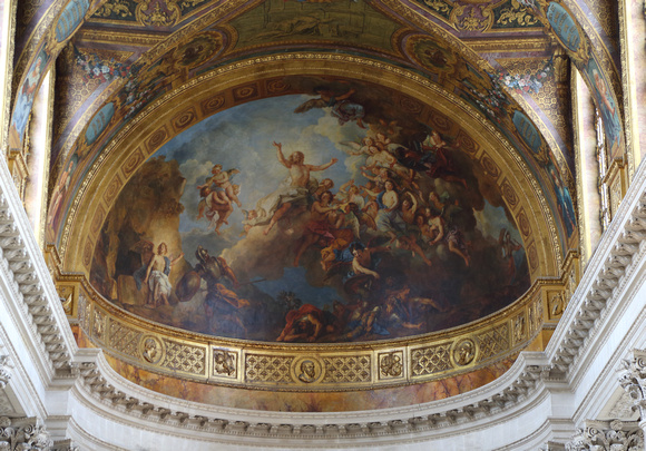 Ceiling of Chapel, palace of Versailles