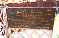 Navajo Bridge foundation plaque