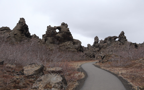 Dimmuborgir lava formations