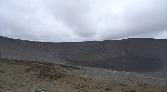 Inside the cone, Hverfjall