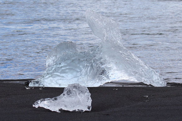 Natural ice sculpture, Jokulsarlon