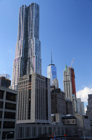 Skyscrapers from Brooklyn Bridge, NYC