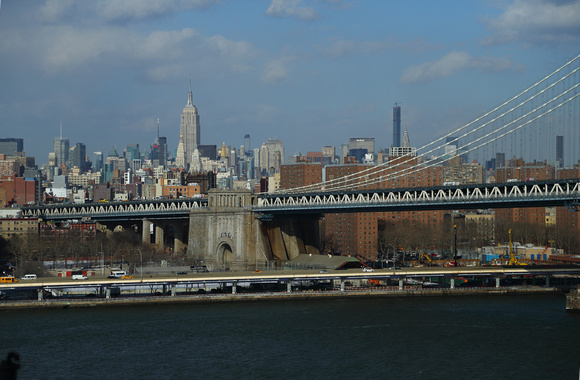 View of Midtown Manhattan from Brooklyn Bridge, NYC