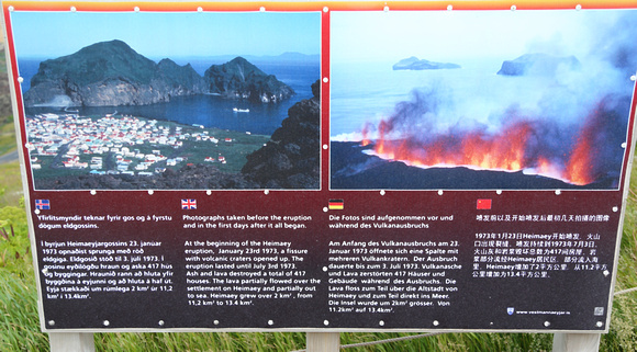 Graphic of the eruption's effects.