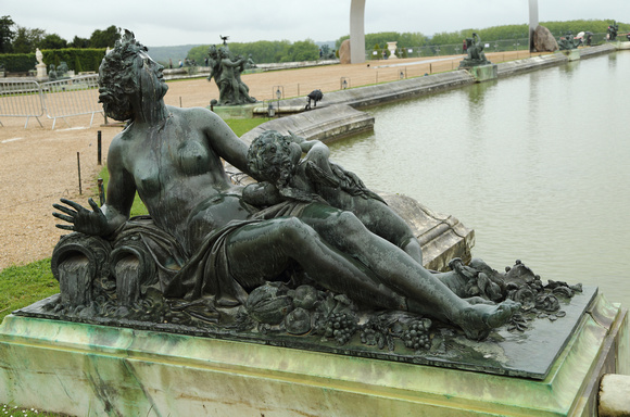 La Dordogne river statue on Water Parterre, Versailles