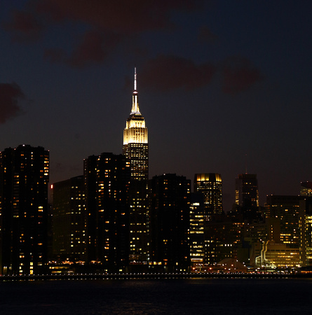 Empire State, Midtown skyline from Greenpoint, Brooklyn, NYC