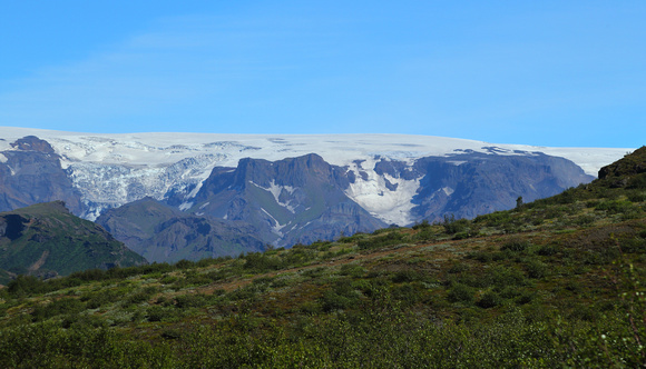 Myrdalsjokull glacier overlying Katla