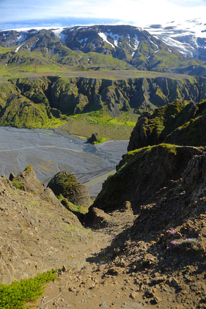 View across to Eyjafjallajokull