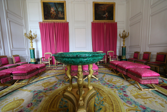 Malachite Room at Grand Trianon, Versailles.