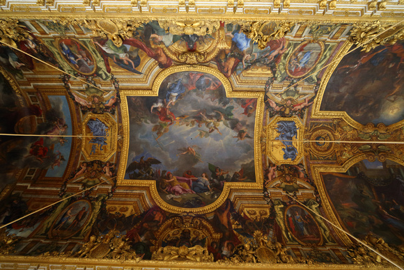 Ceiling, Galerie des Glaces (Hall of Mirrors), Versailles